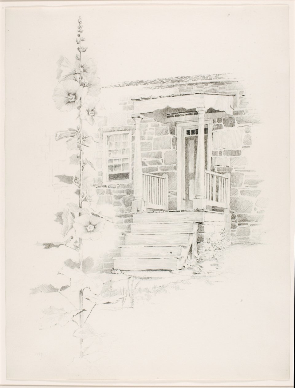 Sans titre (rose trémière) - George Elbert Burr