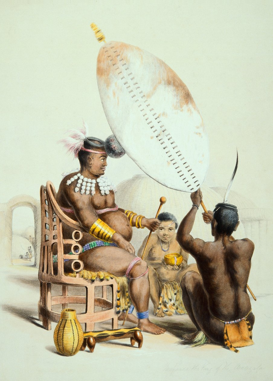 Umpanda, roi des Amazoulous - George French Angas