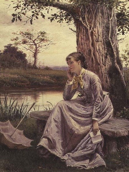 La lettre - George Goodwin Kilburne