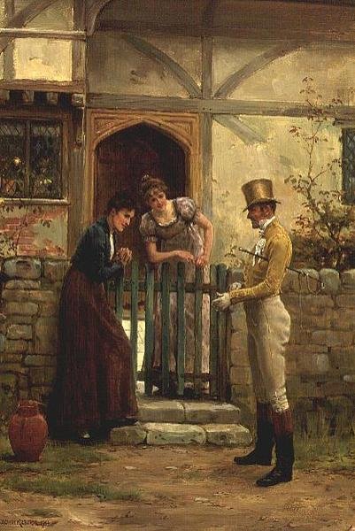Le Visiteur - George Goodwin Kilburne