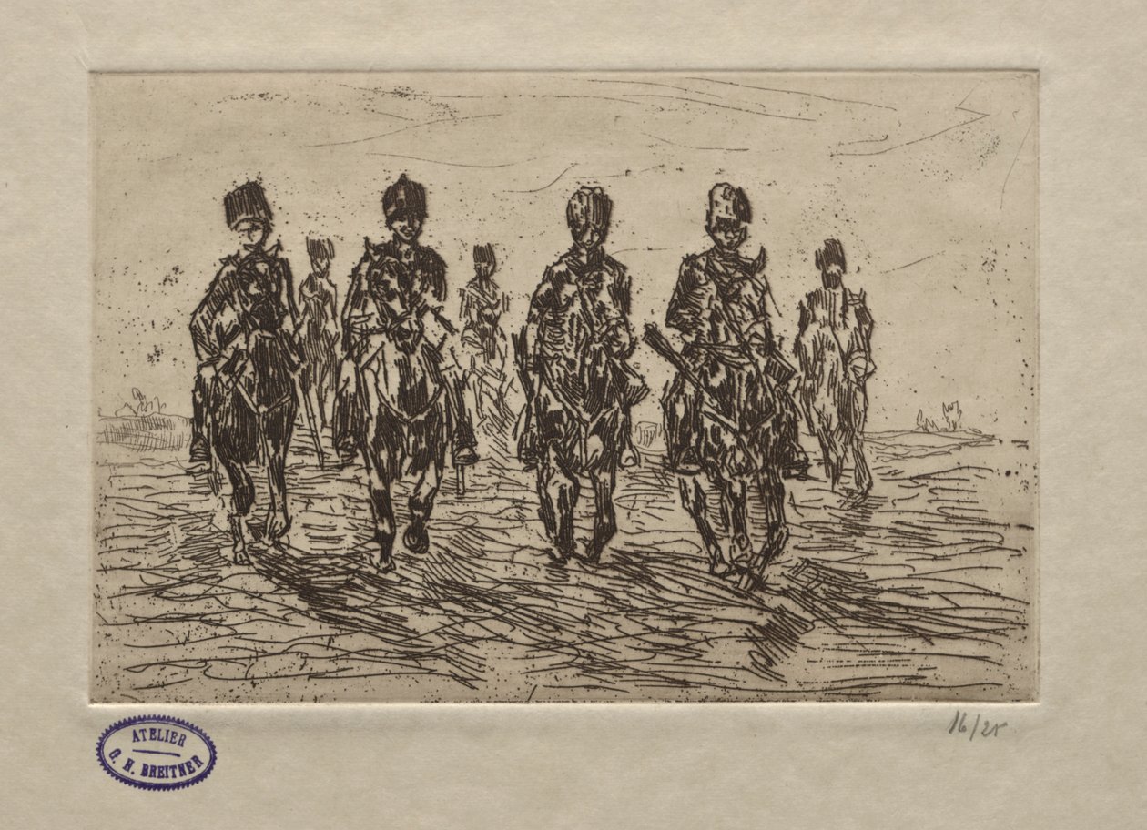 Scène de cavalerie - George Hendrik Breitner