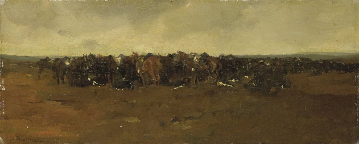 Cavalerie au repos - George Hendrik Breitner