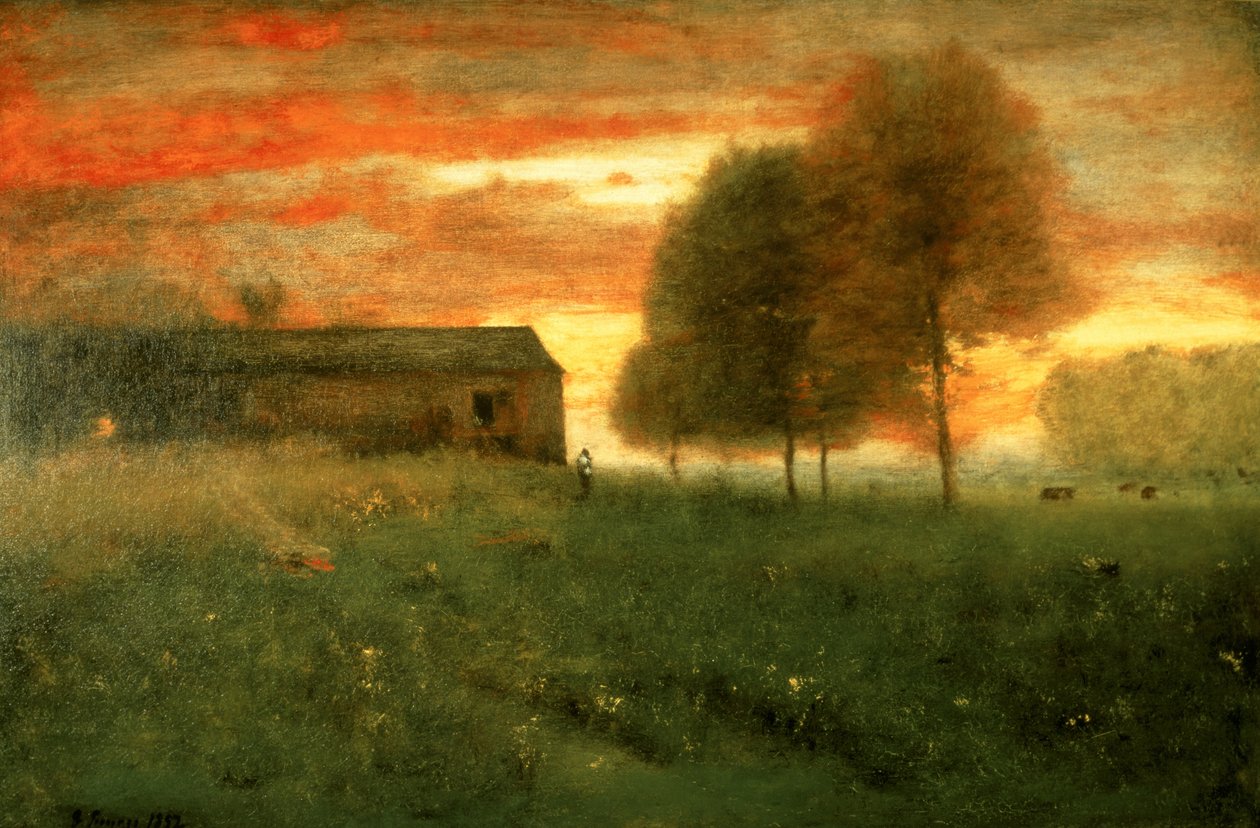 Coucher de soleil, Montclair, 1892 - George Inness