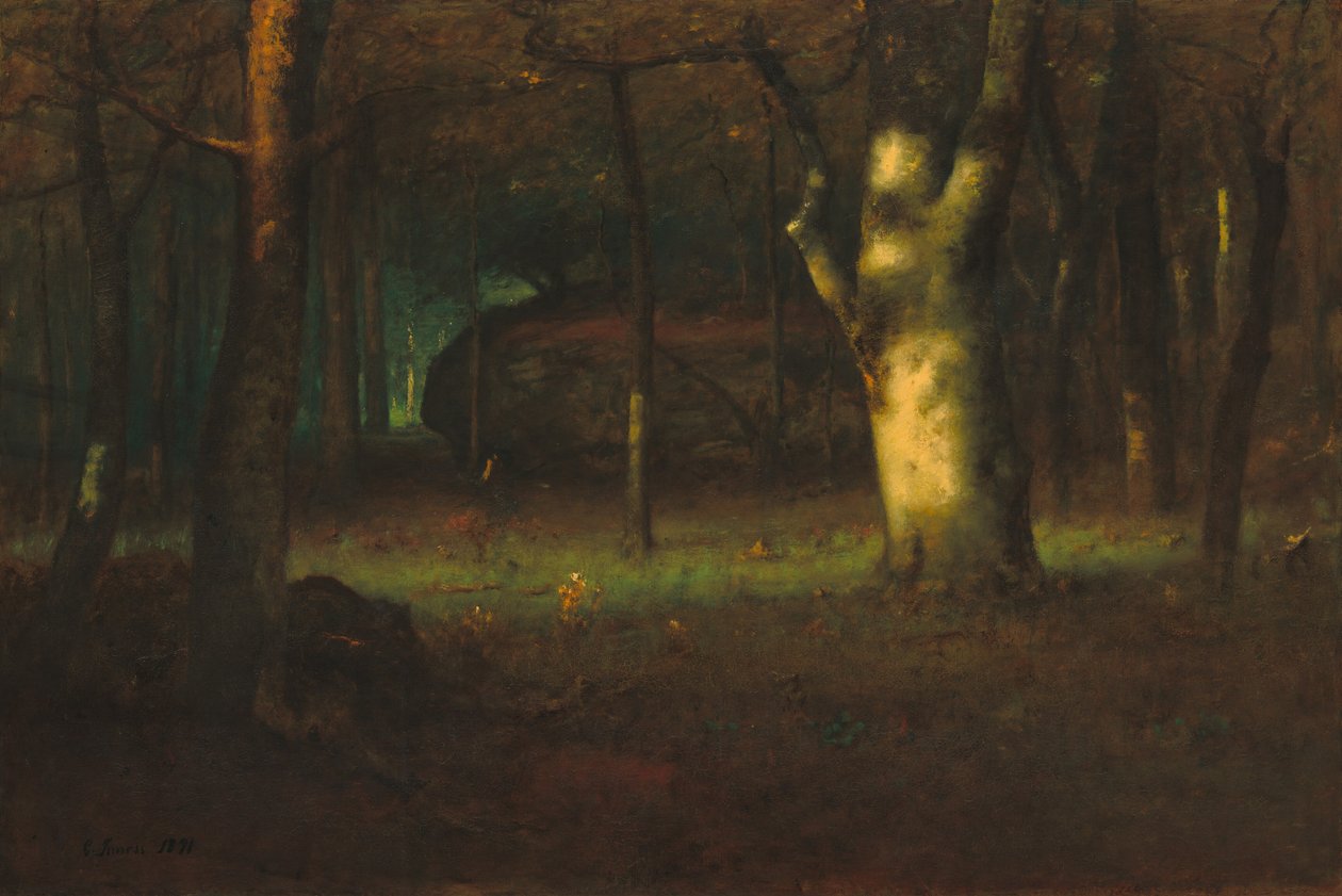 Coucher de soleil dans les bois, 1891 - George Inness