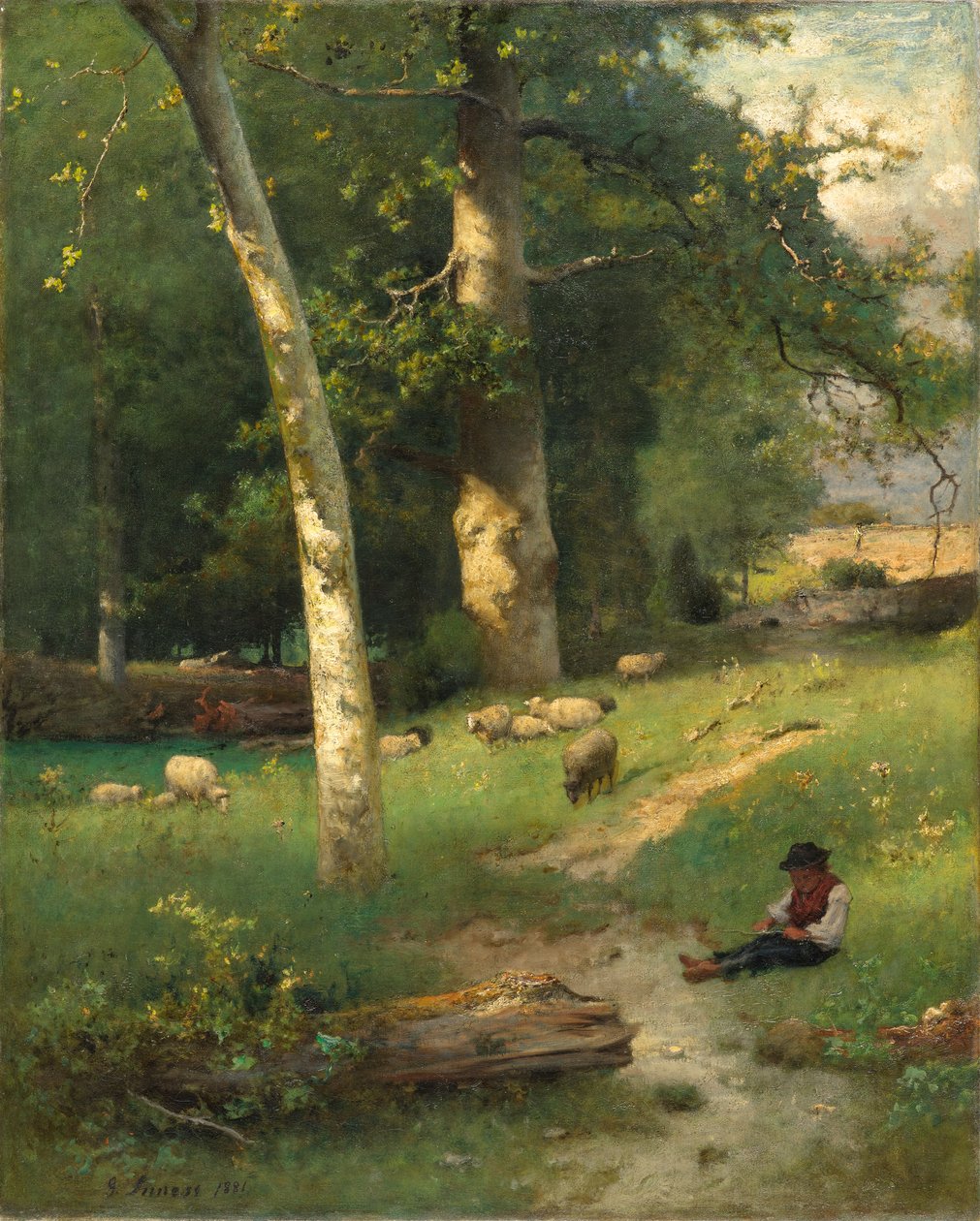 Sous le bois vert - George Jnr. Inness