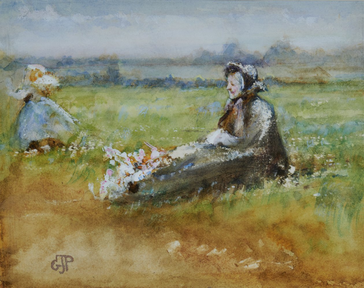 Dans le pré - George John Pinwell