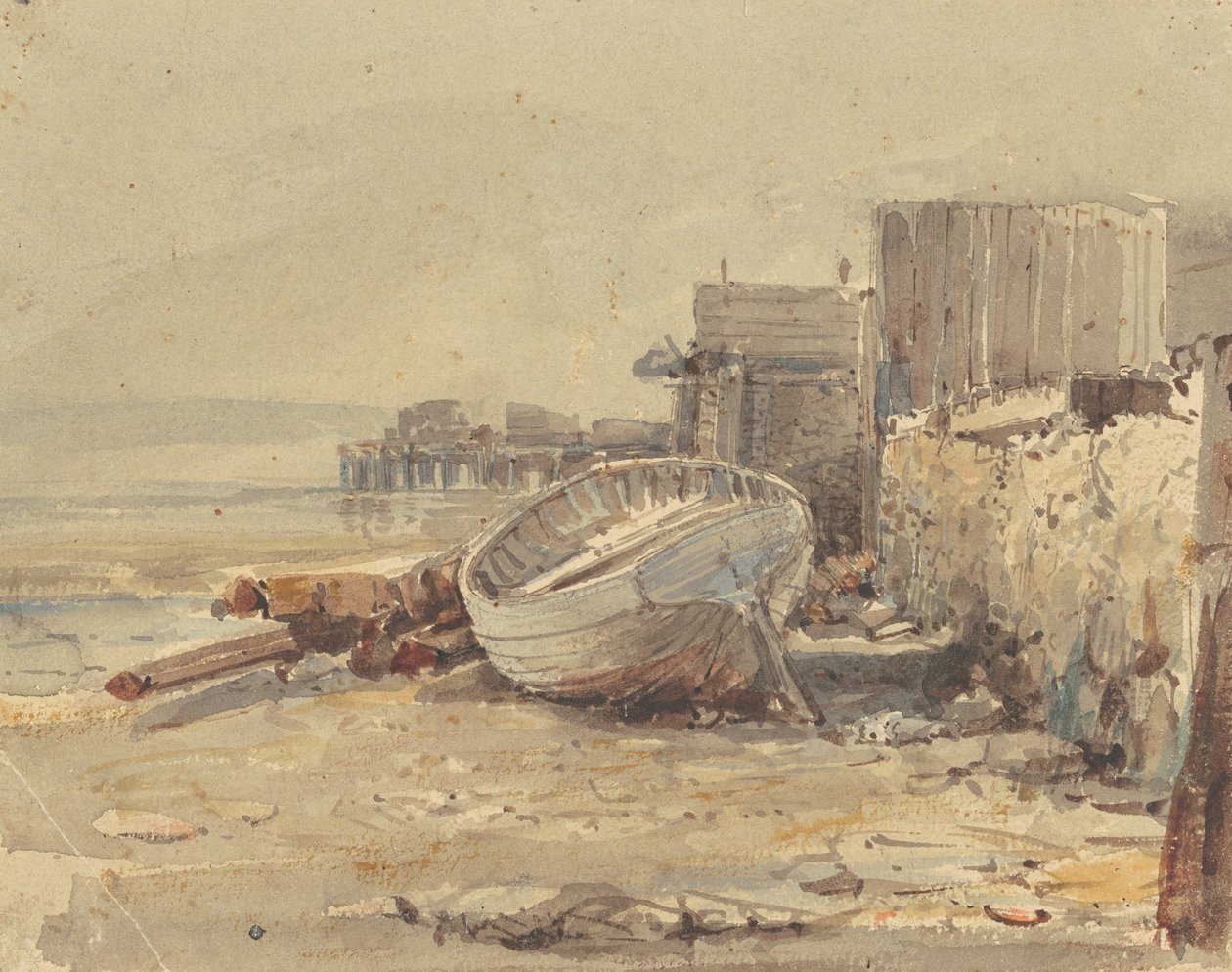 Navire échoué, c.1880 - George Loring Brown