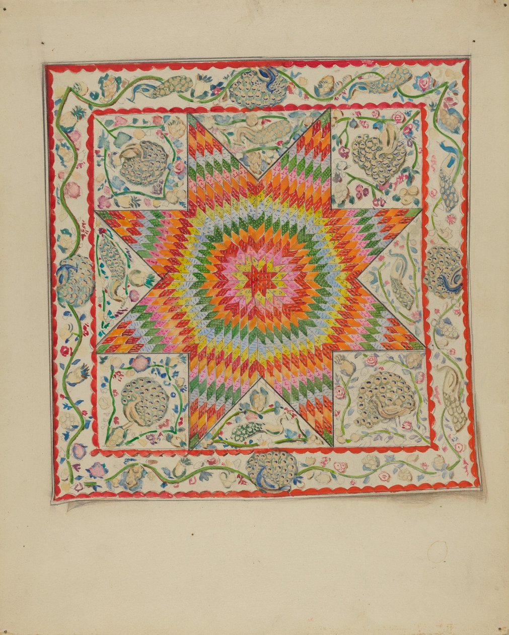 Couverture en appliqué et patchwork - George Loughridge