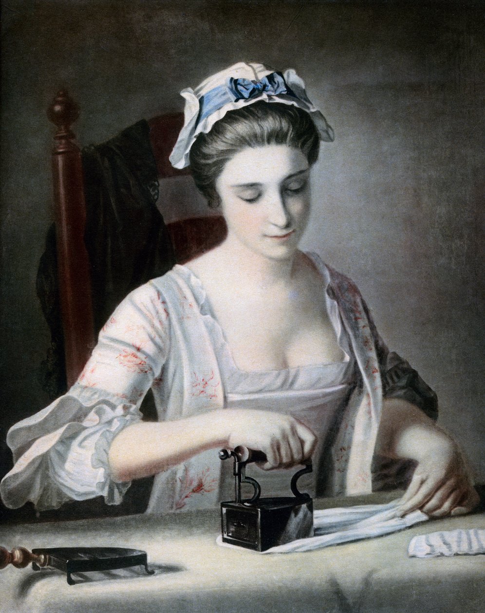 Une servante repassant, 18ème siècle - George Morland