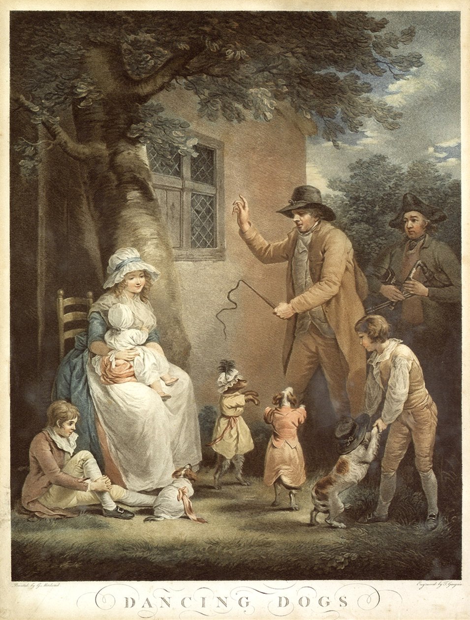 Chiens dansants, vers 1800 - George Morland