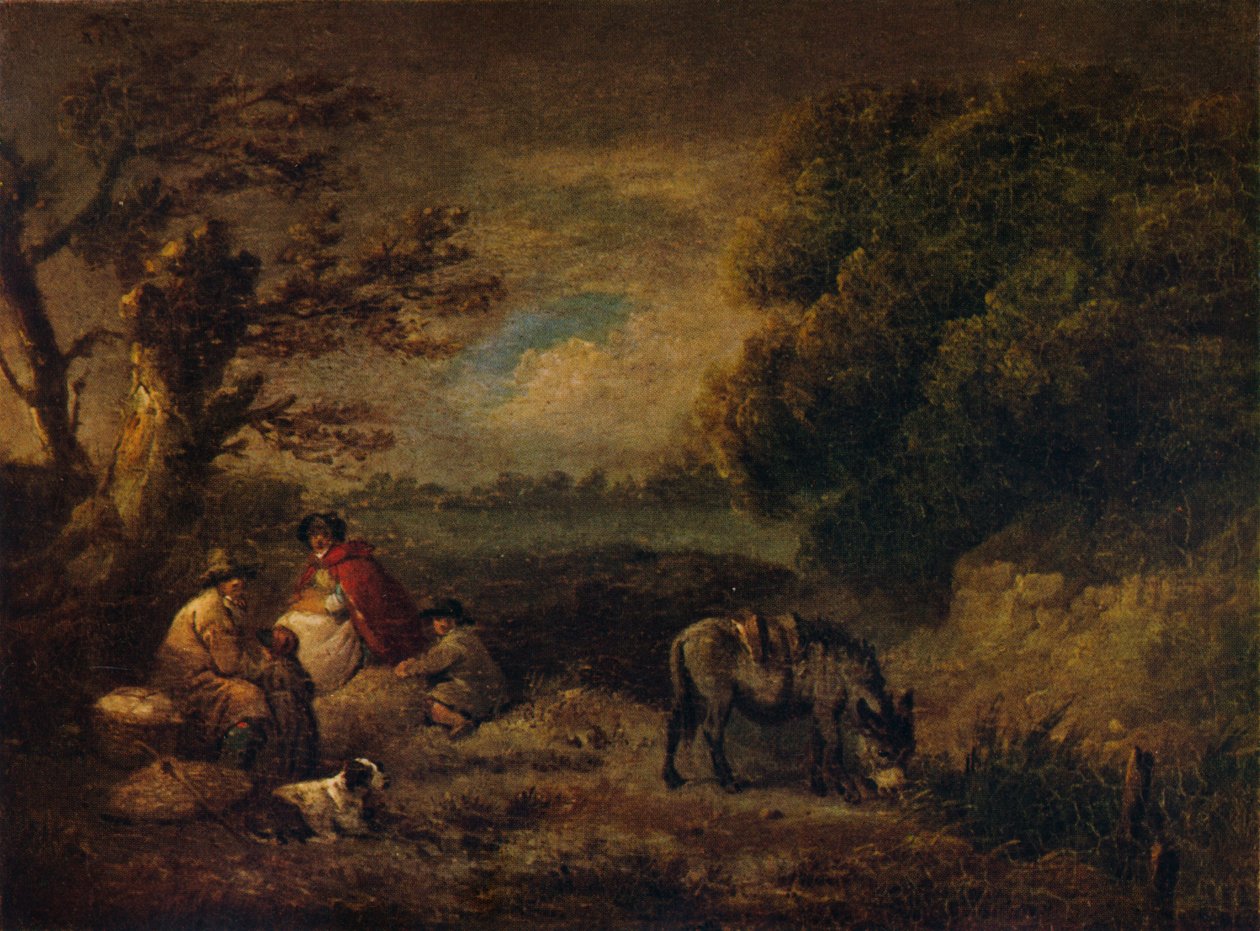 Gitans se reposant avec un âne, 1795 - George Morland