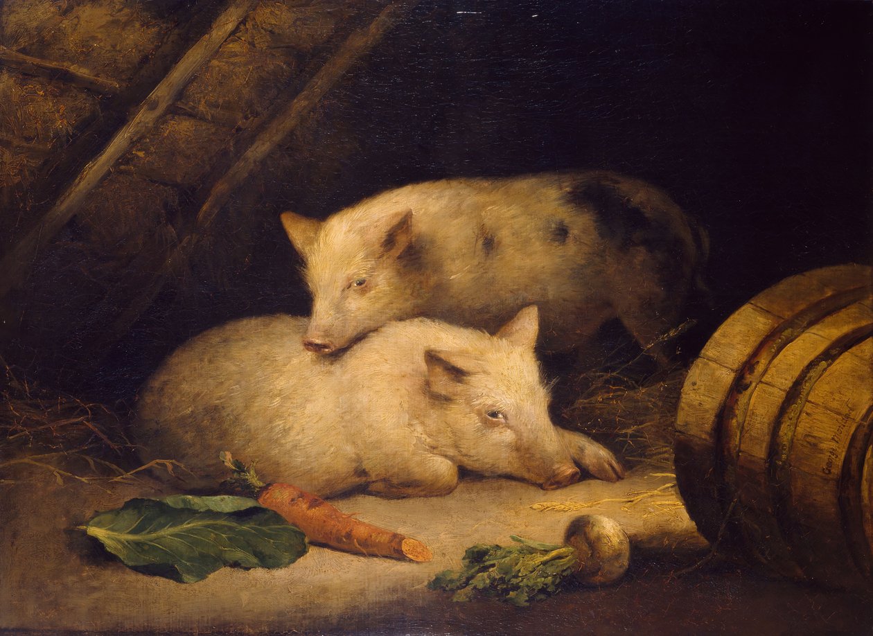 Cochons, fin du 18e siècle - George Morland