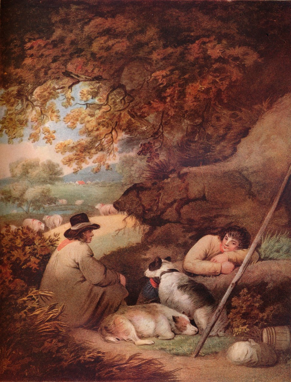 Bergers se reposant, 18e siècle, 1919 - George Morland
