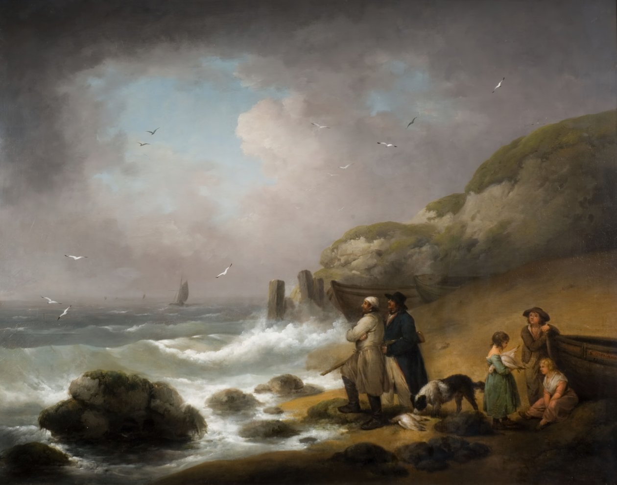 Chasse aux oiseaux de mer, 1795 - George Morland