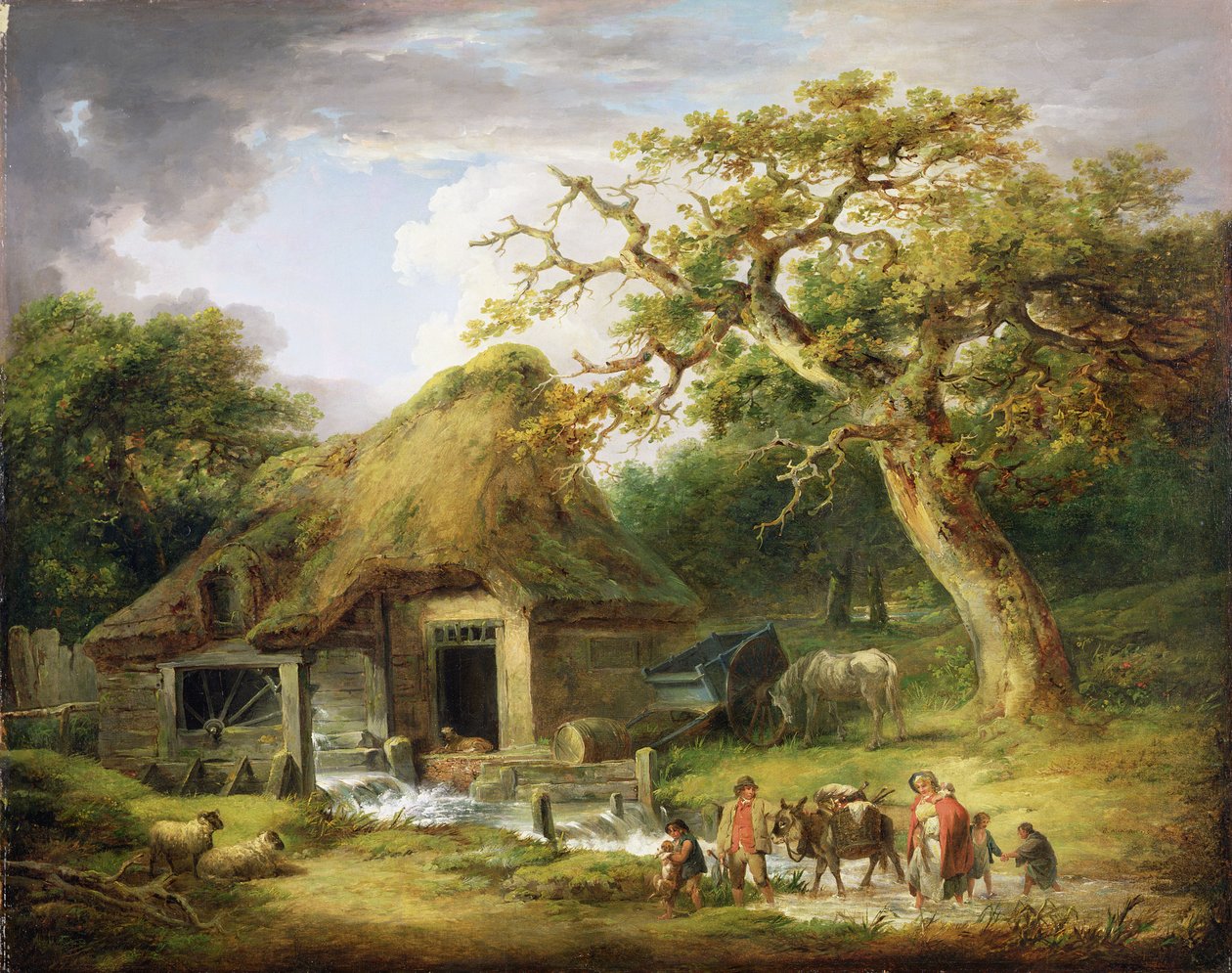 Le vieux moulin à eau - George Morland