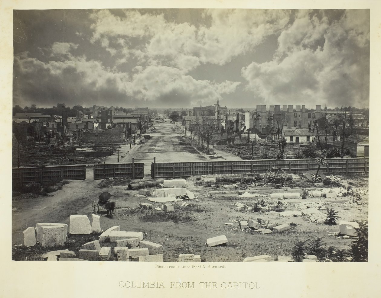 Columbia depuis le Capitole, 1866 - George N. Barnard