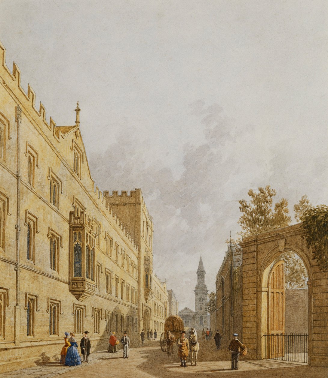Exeter College, Oxford, 1848 - George Pyne