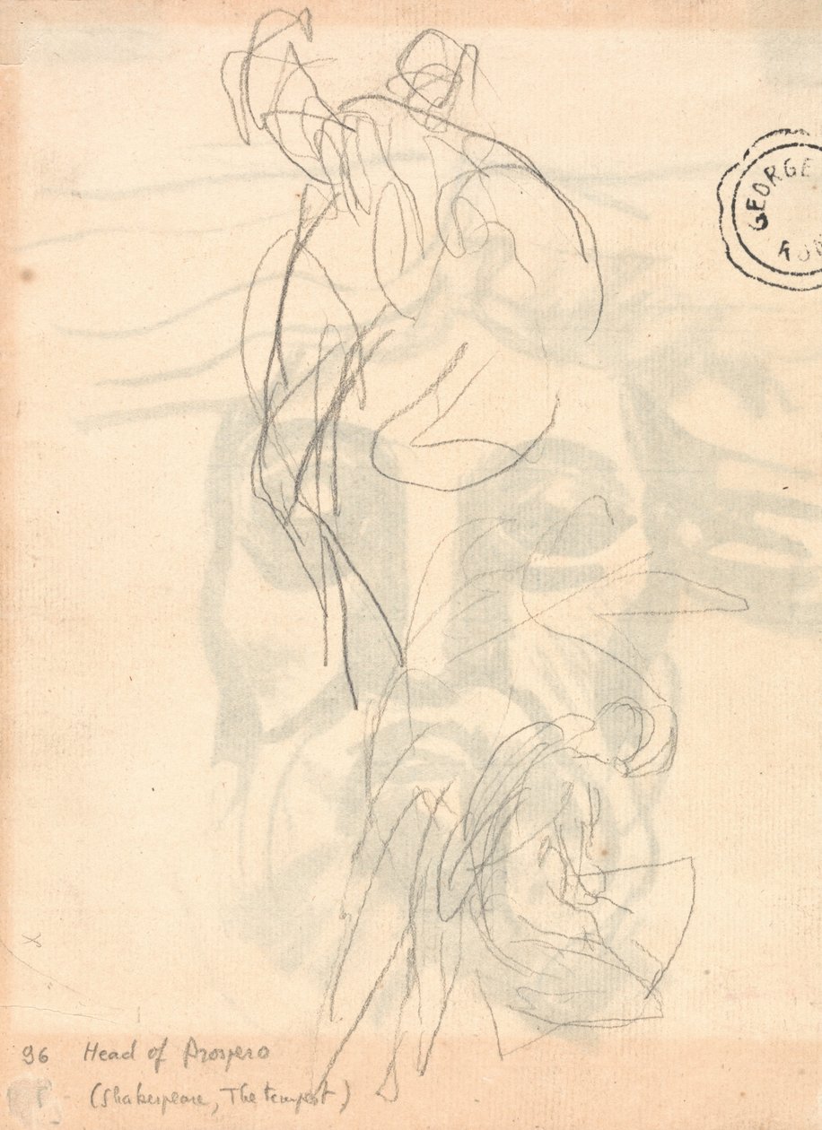 Figure masquée en train de sauter - George Romney