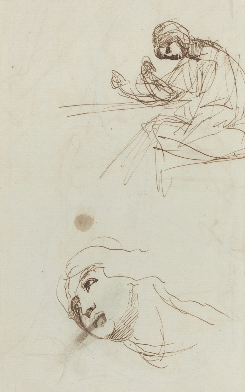 Études de figures (verso) - George Romney
