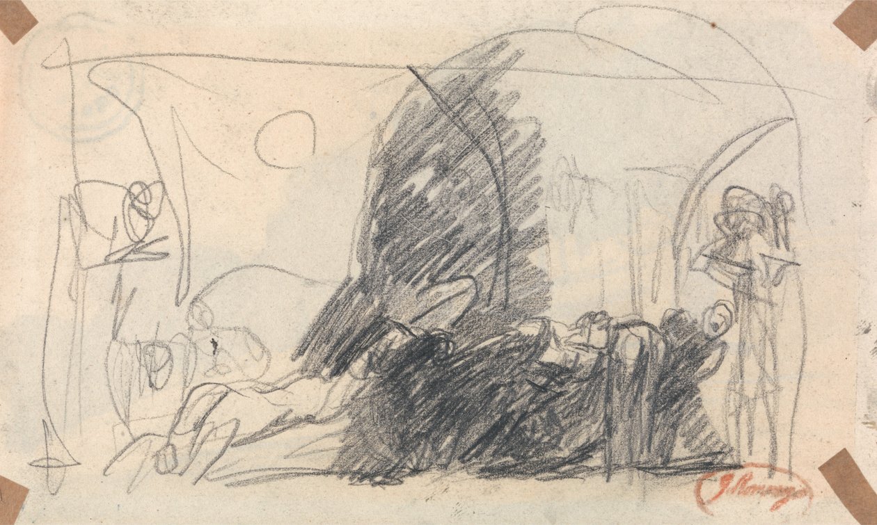 Esquisse de la scène Howard - George Romney