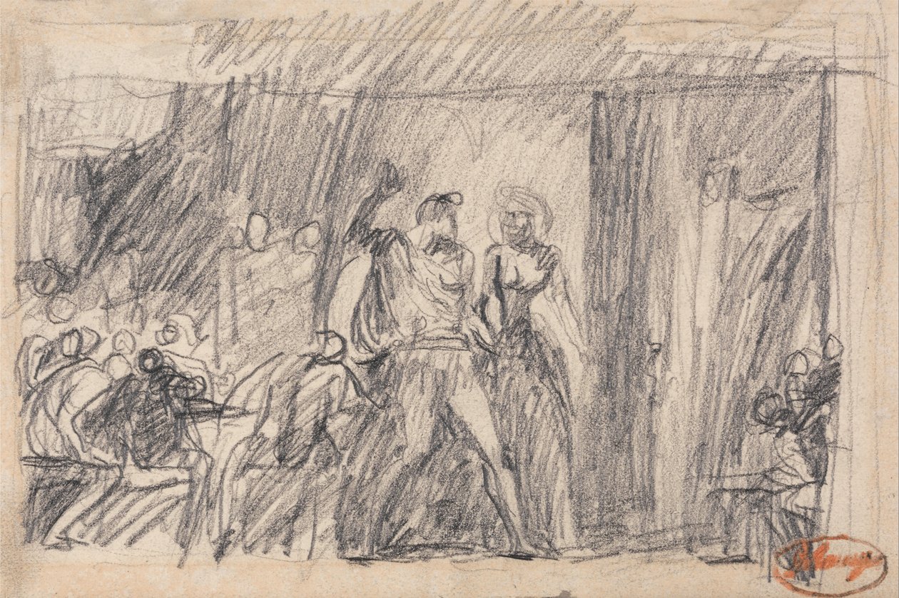 La scène du banquet : "Macbeth" - George Romney