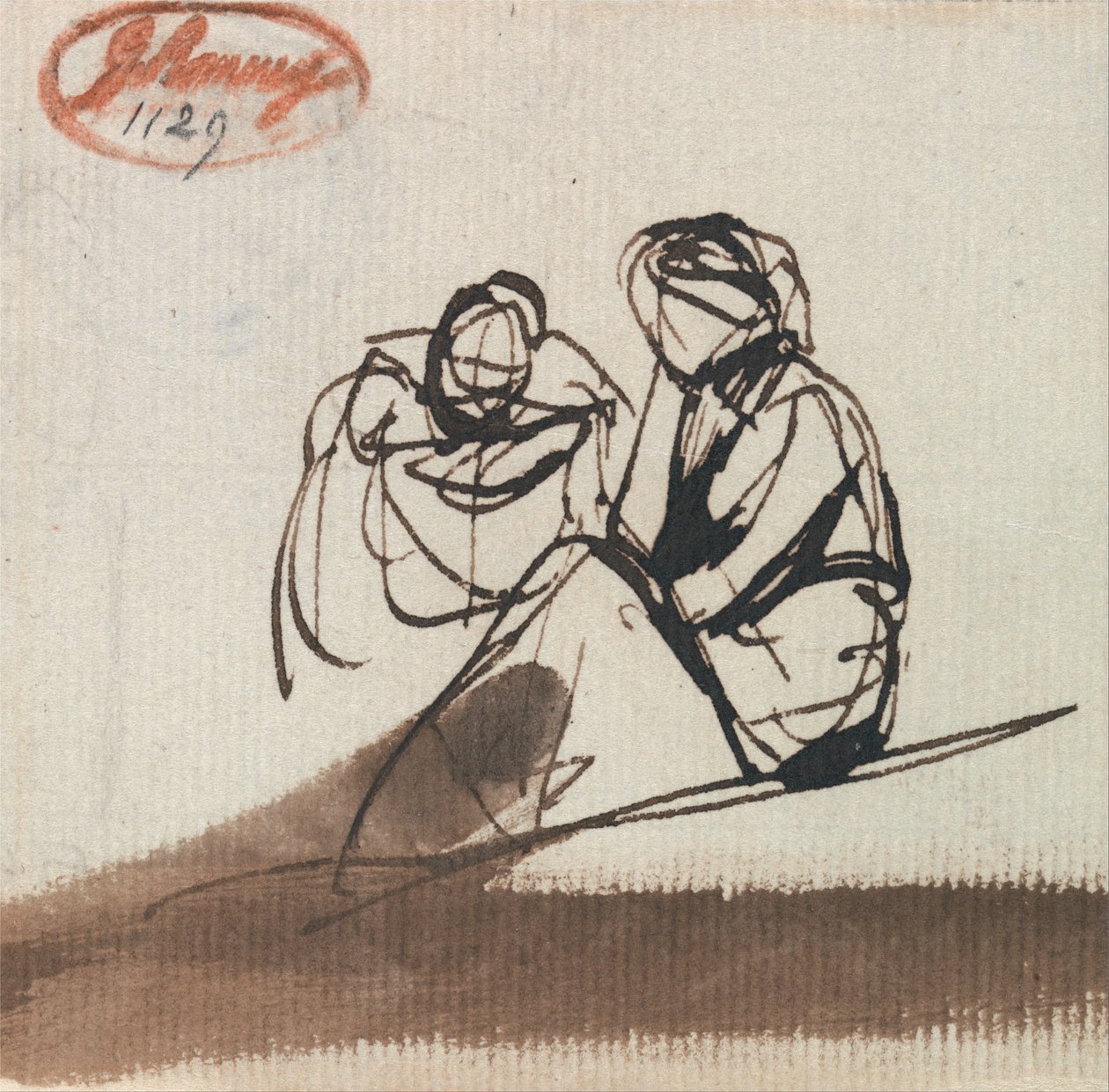 Deux figures assises - George Romney