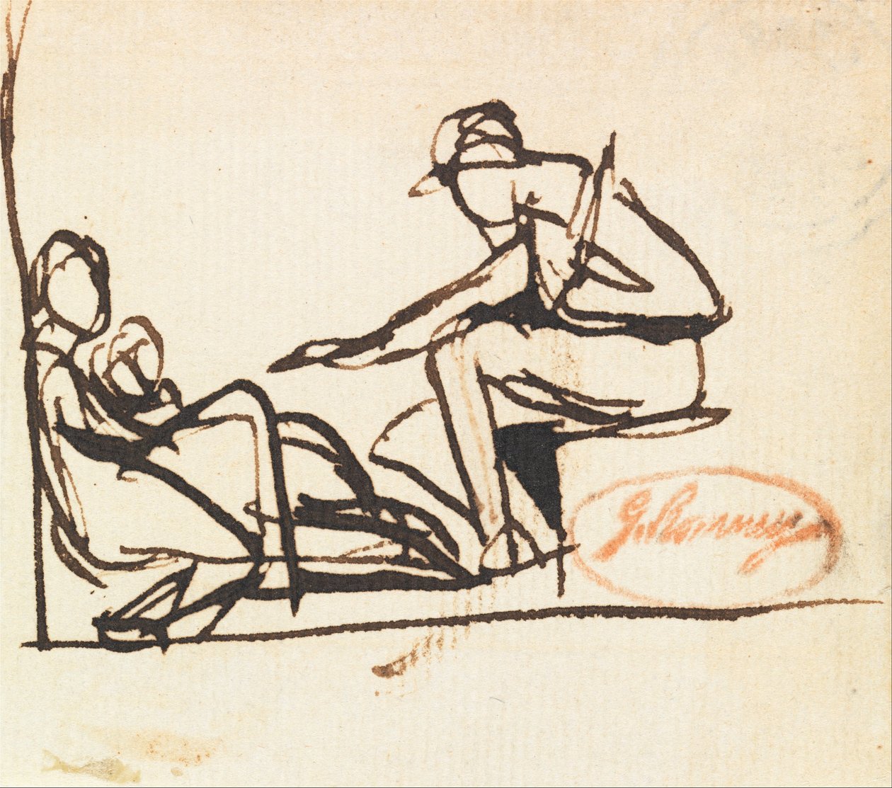 Deux figures assises - George Romney