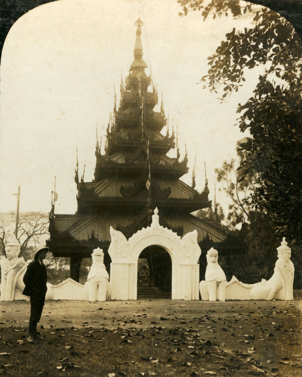 Pagode birmane, Eden Gardens, Calcutta, vers 1909 - George Rose