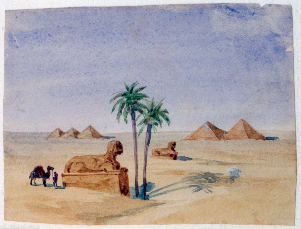 Sphinx et pyramides, Gizeh II, 1820-1876 - George Sand