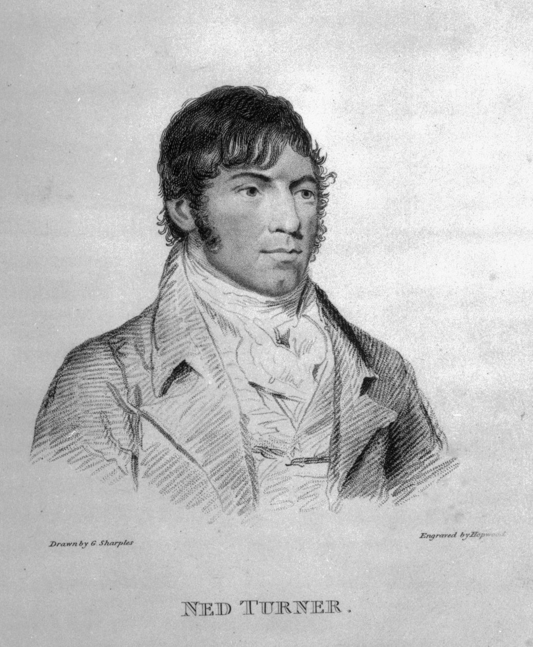 Ned Turner, gravé par Hopwood - George Sharples