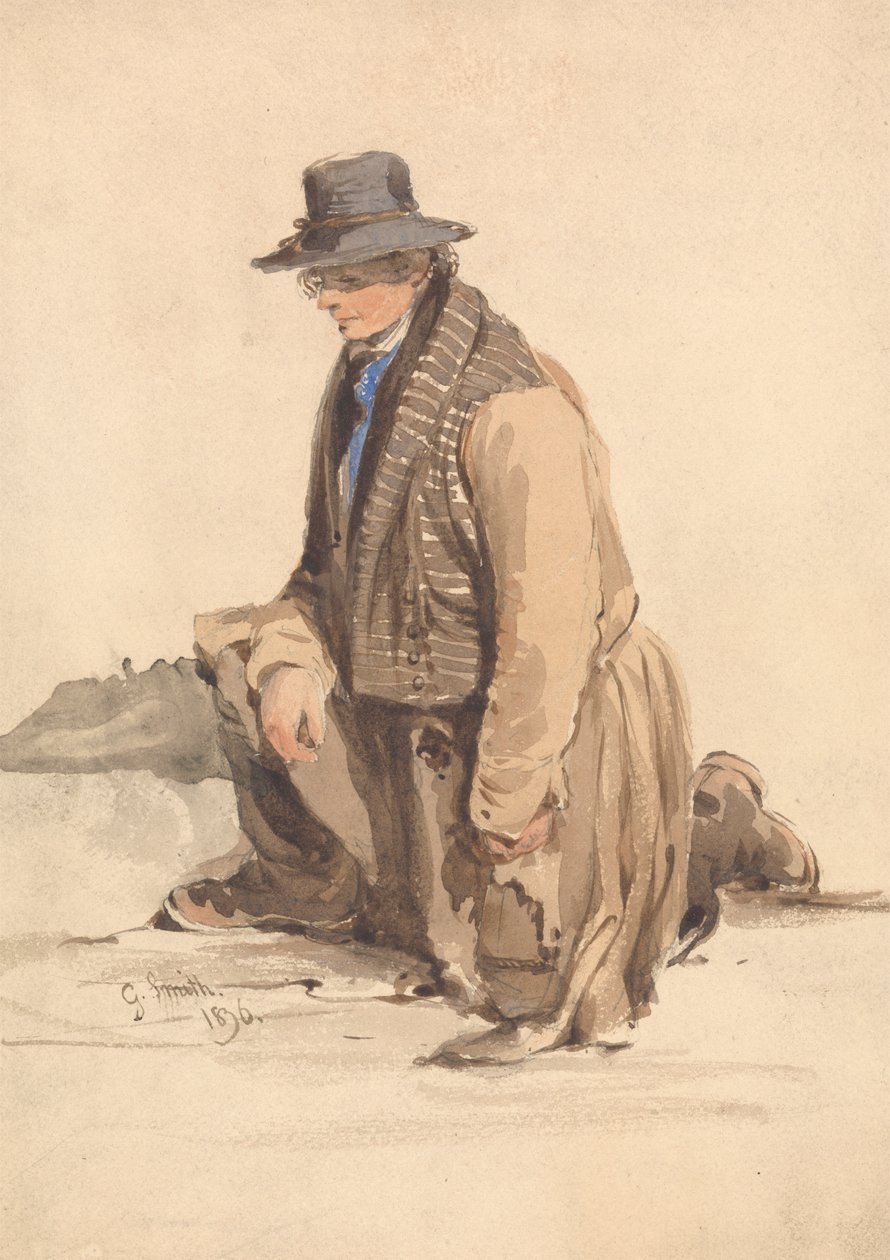 Homme à genoux - George Smith