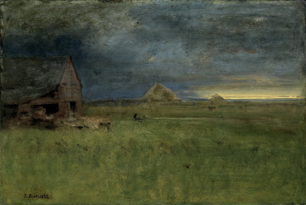 La Ferme Solitaire, Nantucket - George Snr. Inness
