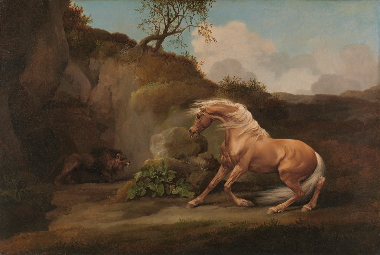 Cheval effrayé par un lion - George Stubbs