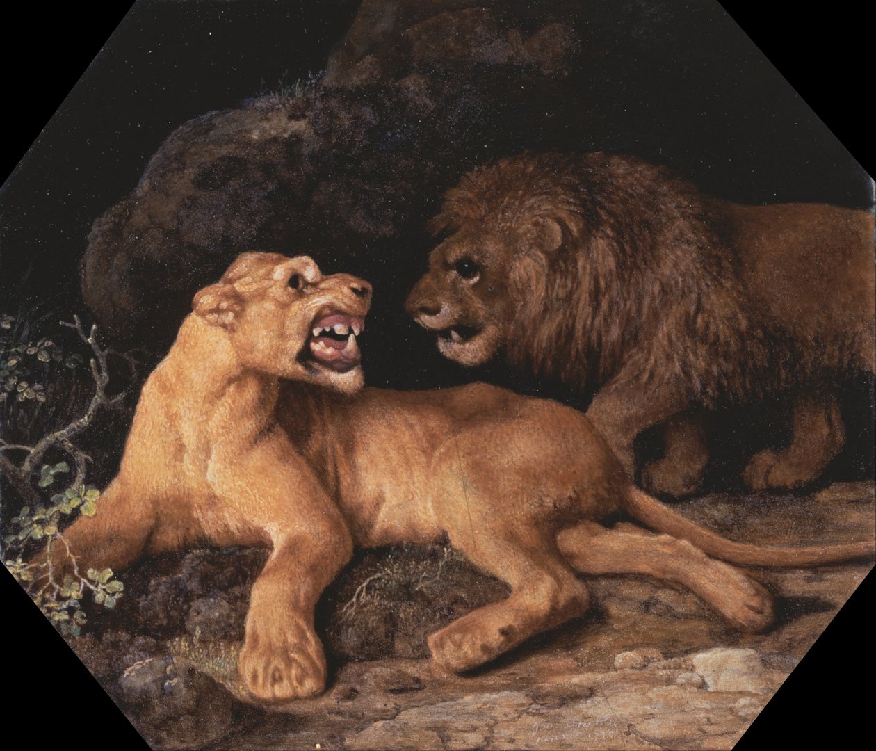 Lion et Lionne - George Stubbs