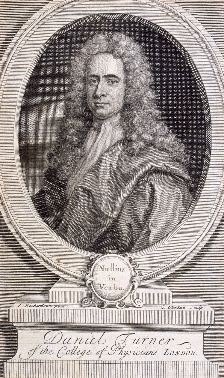 Daniel Turner, MD, LRCP, médecin, 1717 - George Vertue