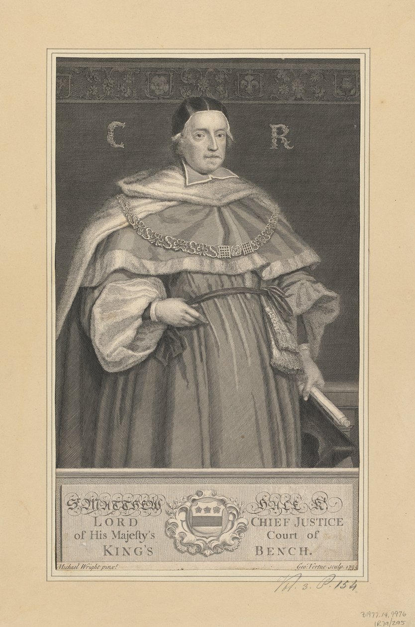 Sir Matthew Hale - George Vertue