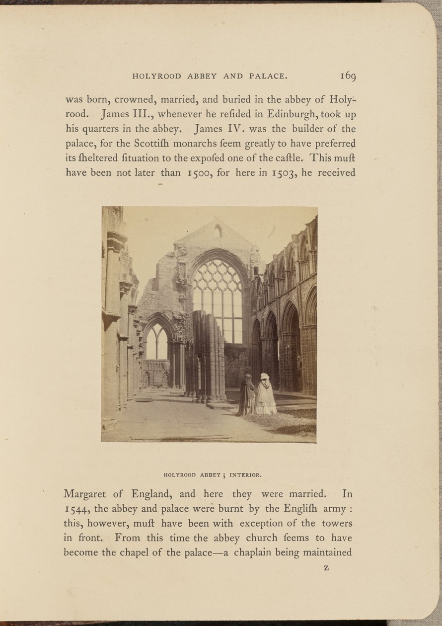 Abbaye de Holyrood ; Intérieur - George Washington Wilson