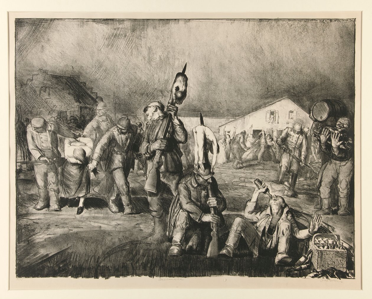 Baccanale (première pierre) - George Wesley Bellows