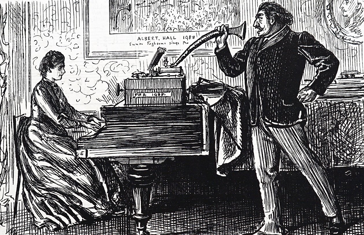 Le phonographe - George du Maurier