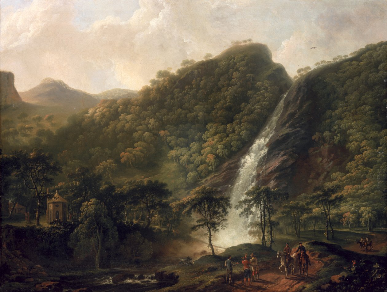 Vue de la cascade de Powerscourt - George the Elder Barret
