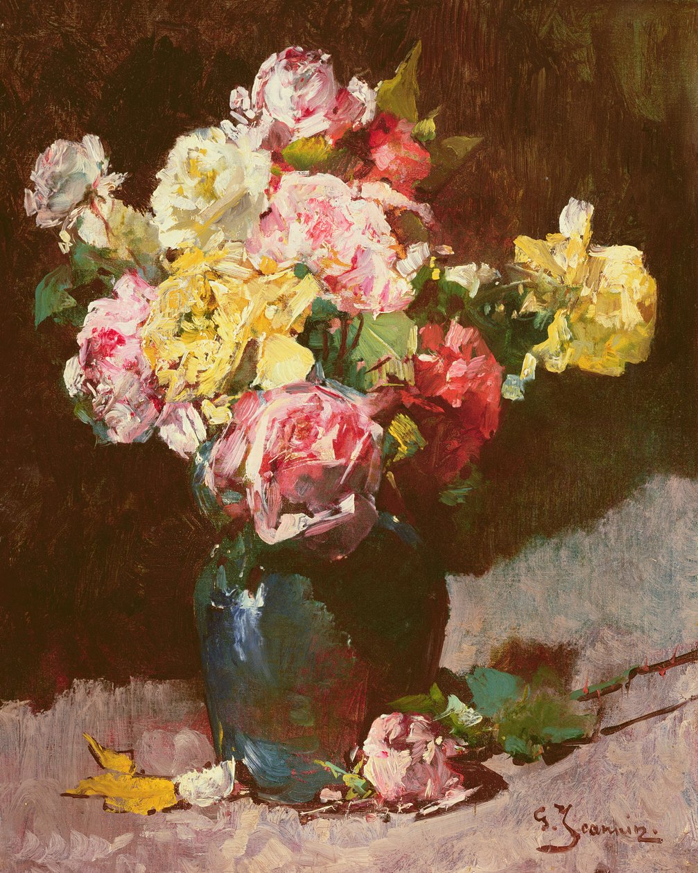 Vase de fleurs - Georges Jeannin