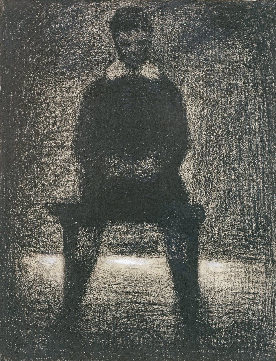 Maurice Appert assis, vers 1886-88 - Georges Seurat