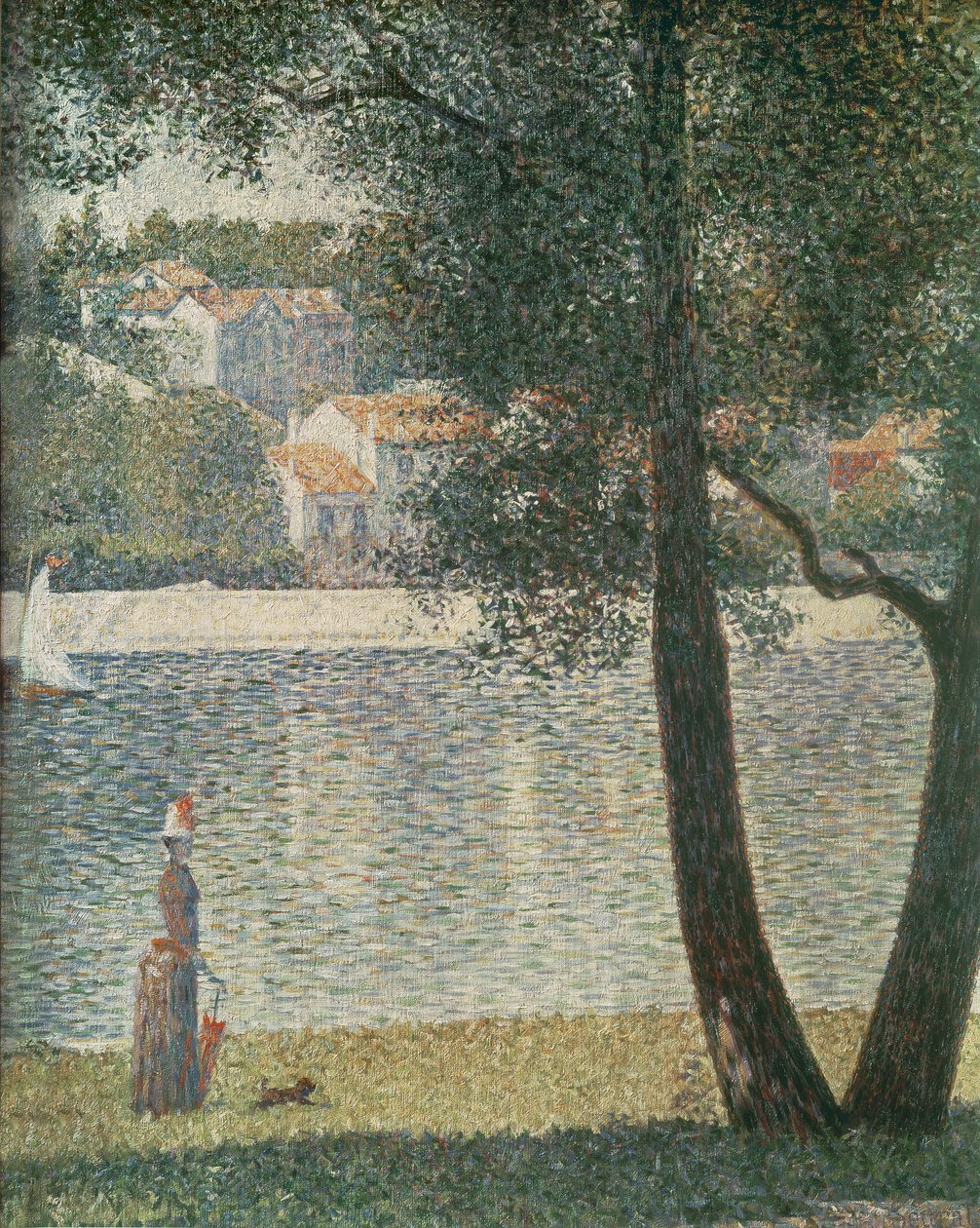 La Seine à Courbevoie, 1885 - Georges Seurat