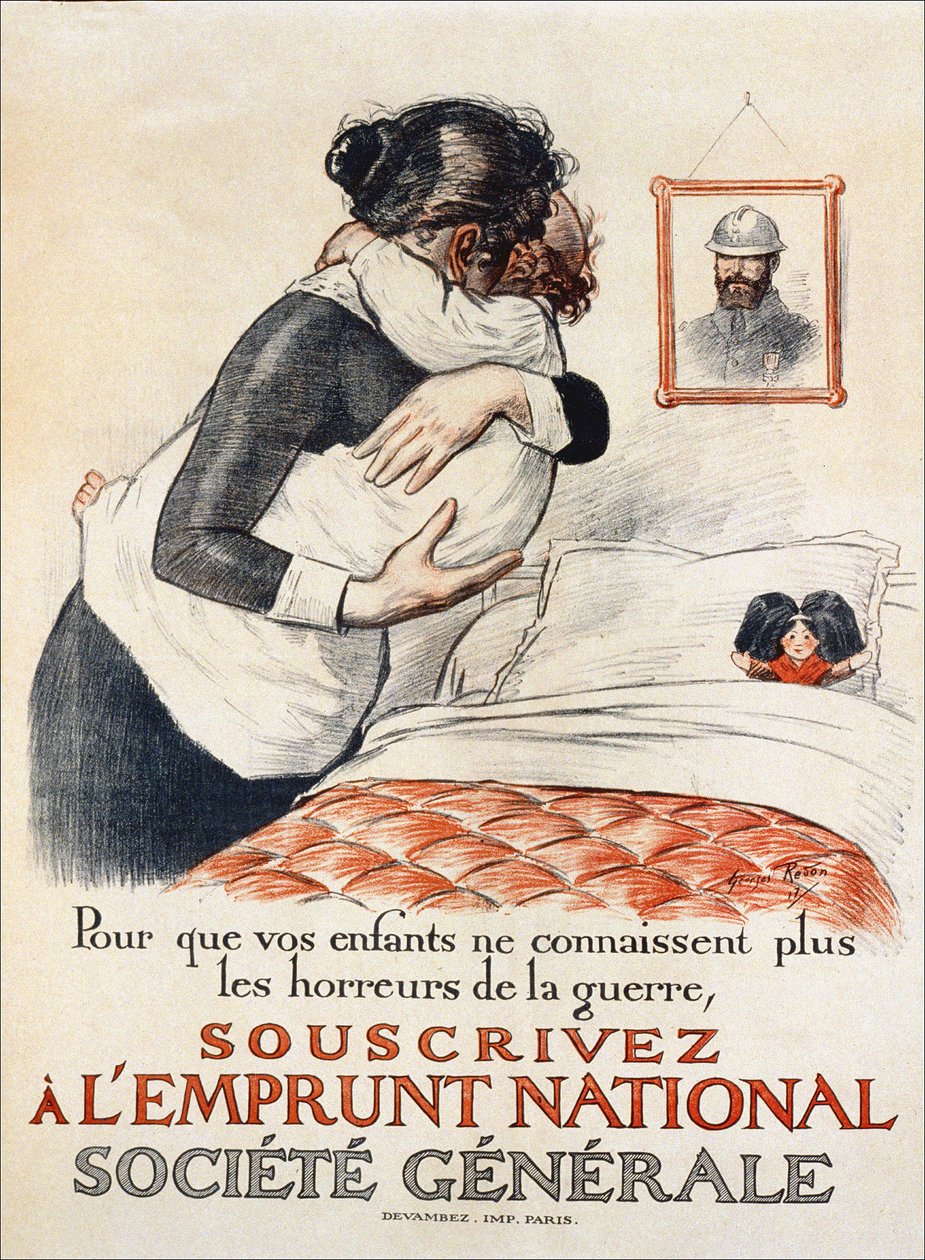 Pour empêcher vos enfants de connaître les horreurs de la guerre, souscrivez au prêt national de la Société Générale - affiche - Georges Redon