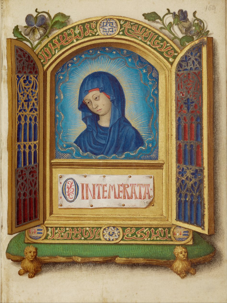 Retable portatif représentant une Vierge pleurant - Georges Trubert