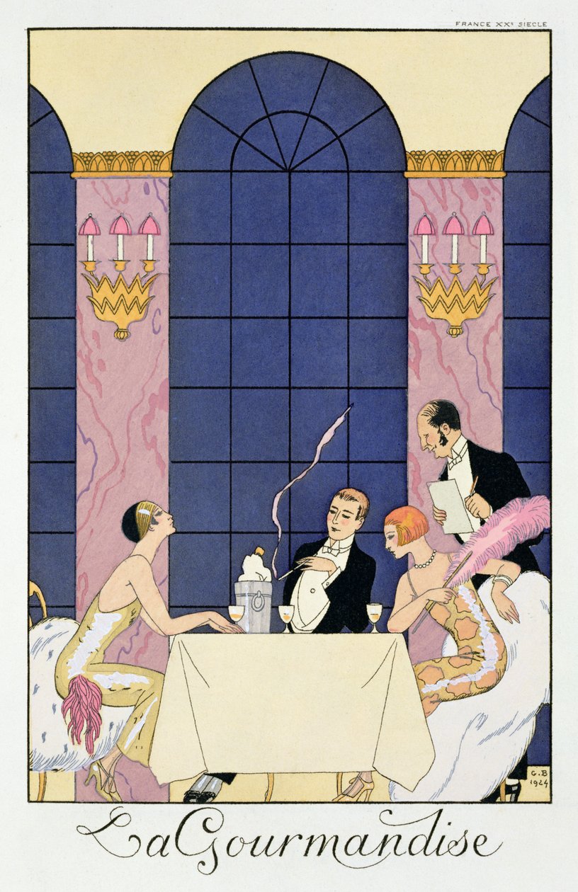 Les gourmands - Georges (after) Barbier