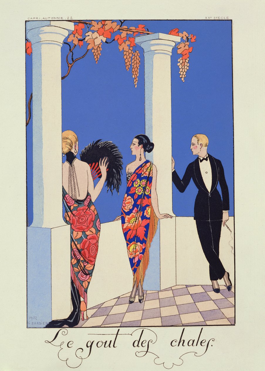 Le goût des châles - Georges (after) Barbier