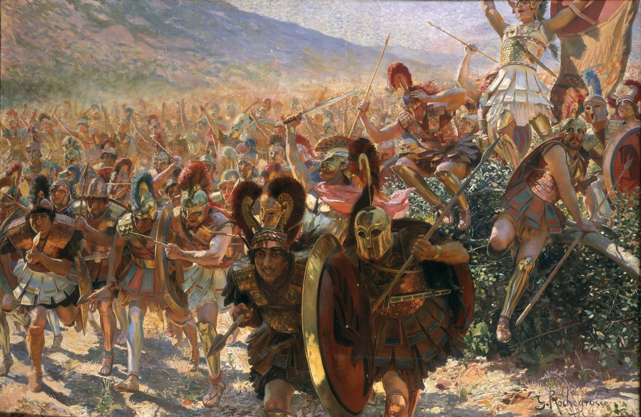 Les Héros de Marathon - Georges Antoine Rochegrosse