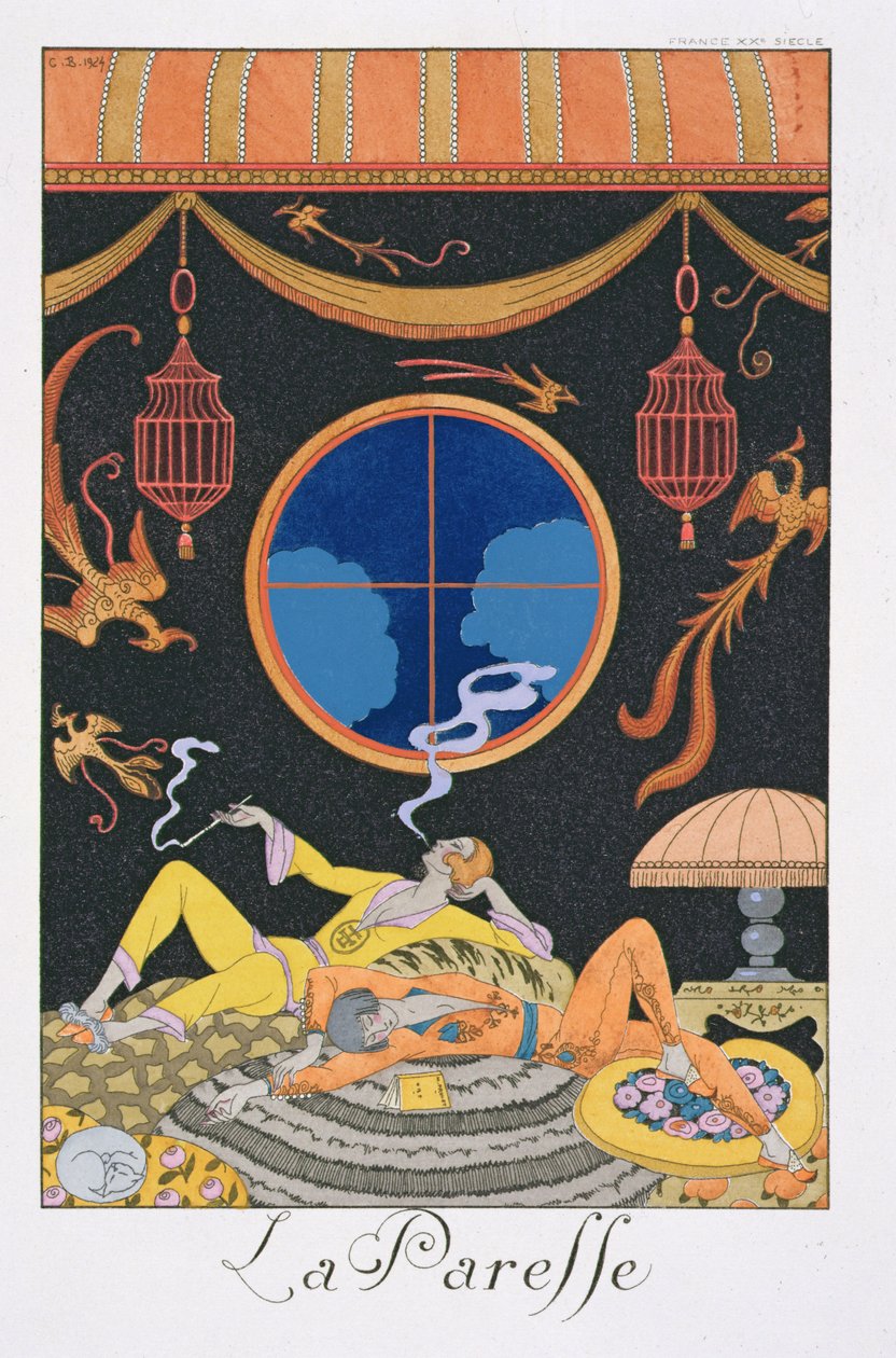 La Paresse - Georges Barbier