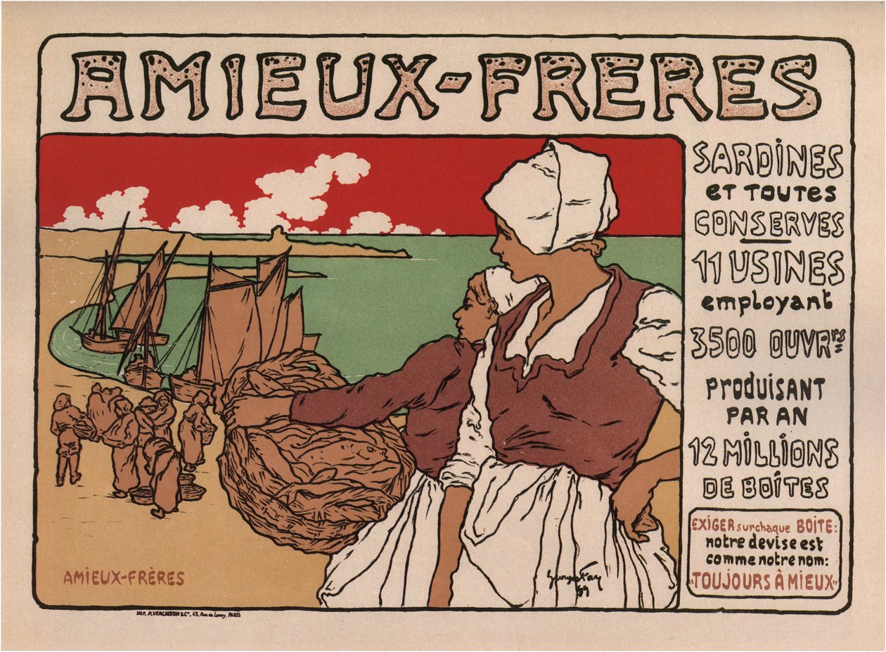 Affiche Amieux Frères, 1899 - Georges Fay